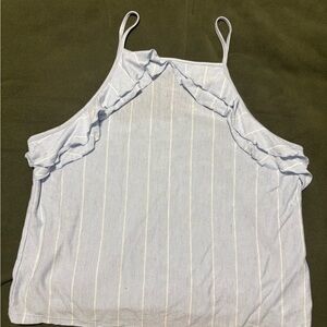 American Eagle Outfitters Light Blue Striped Camisole